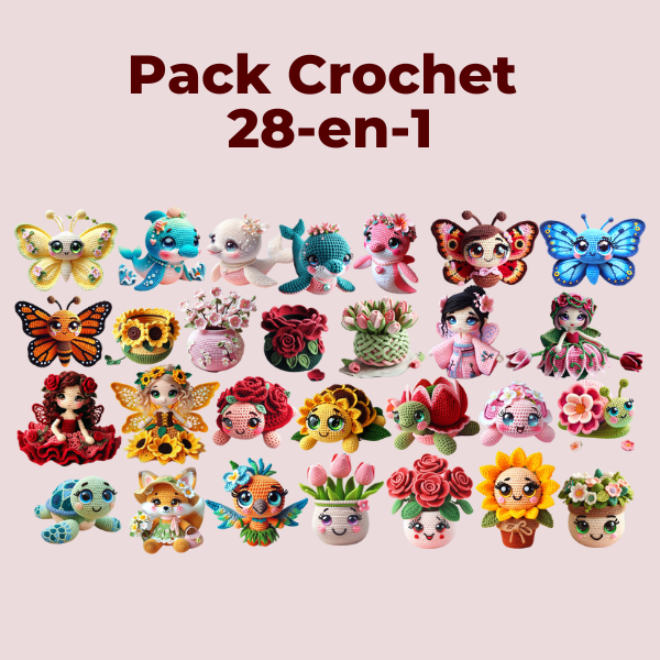 Pack Crochet  28-en-1