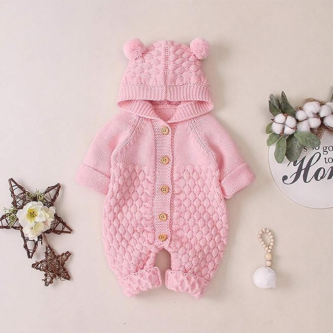 Barboteuse Bébé Ours - Modèle de Tricot