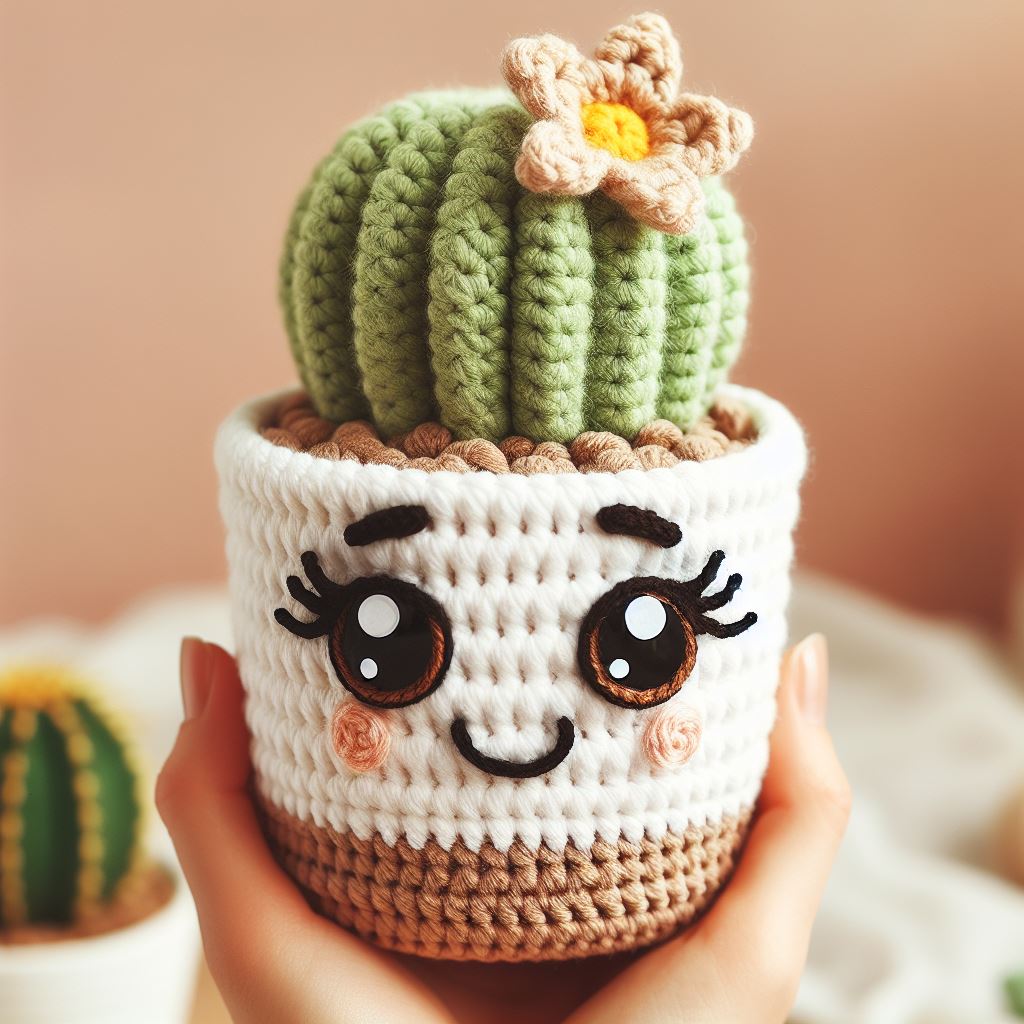 Plante Cactus - Modèle de Crochet