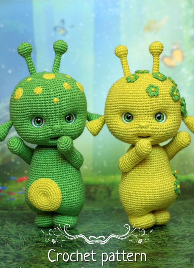 Garçon et Fille Aliens - Modèle de Crochet