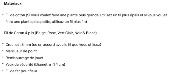 Plante Tulipe - Modèle de crochet