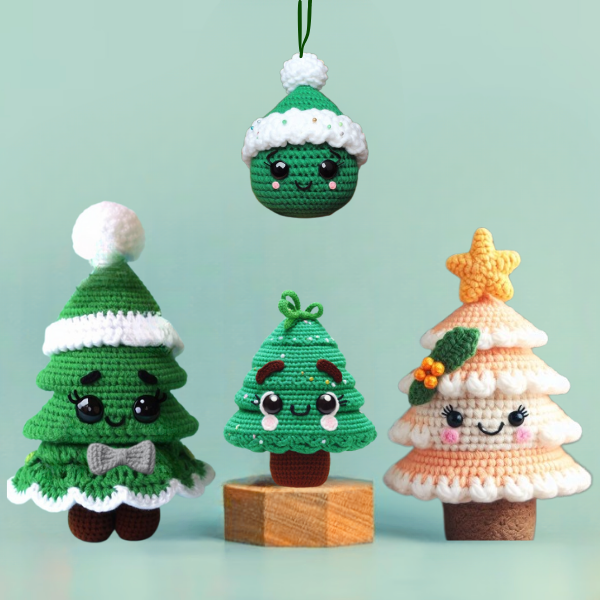 Ensemble de Sapins de Noël – Modèle de Crochet