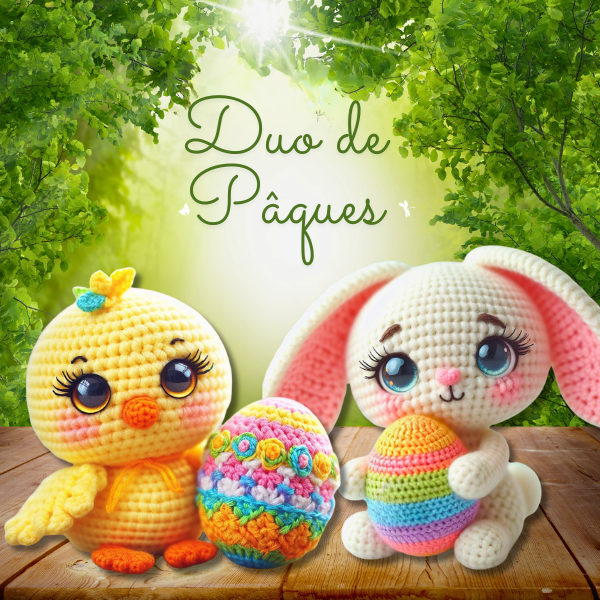 2 en 1 : Duo de Pâques – Modèle de Crochet