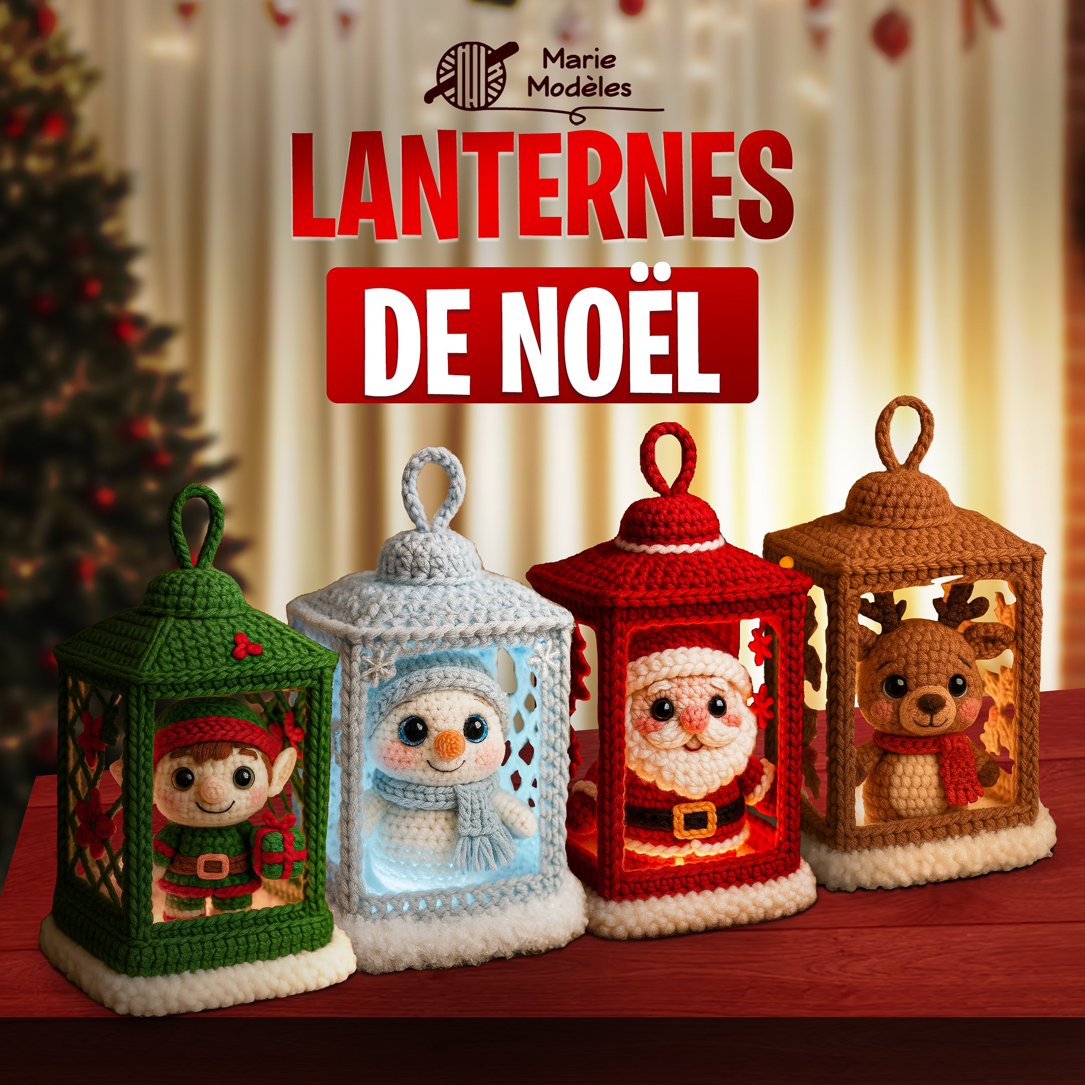 4 en 1 Lanternes de Noël – Modèles de crochet