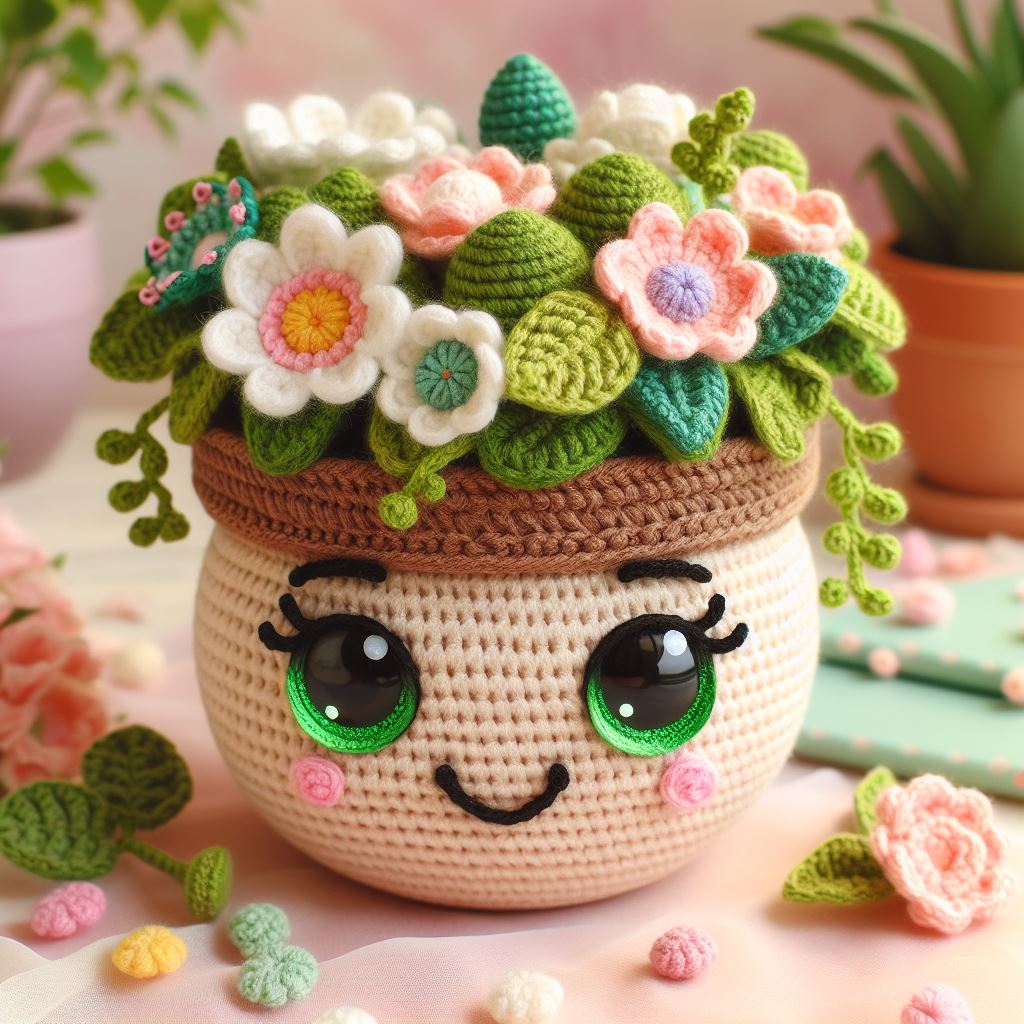 4 en 1 : Plantes de Printemps – Modèle de Crochet