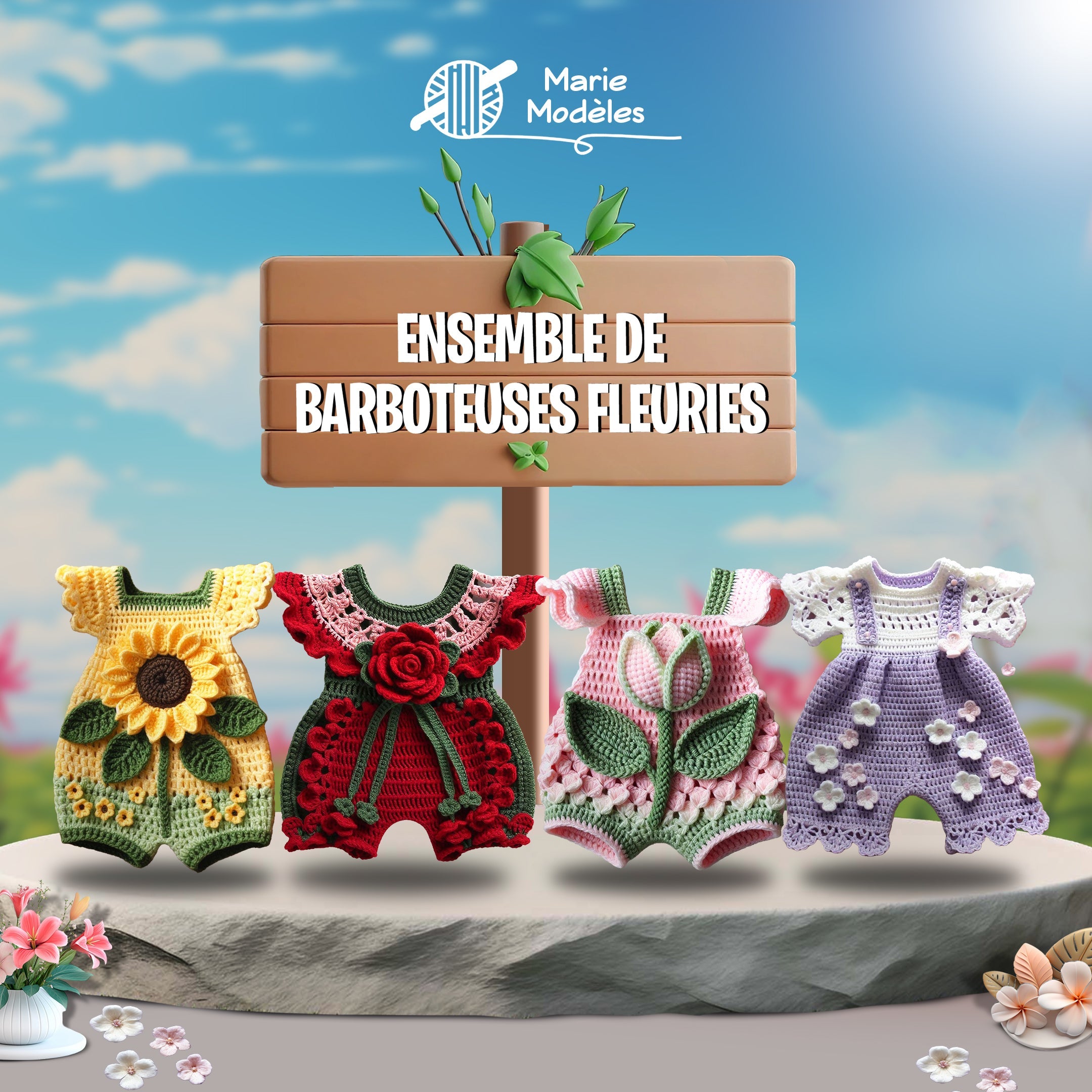 Complétez l'ensemble : 60 % de réduction sur les barboteuses assortis !