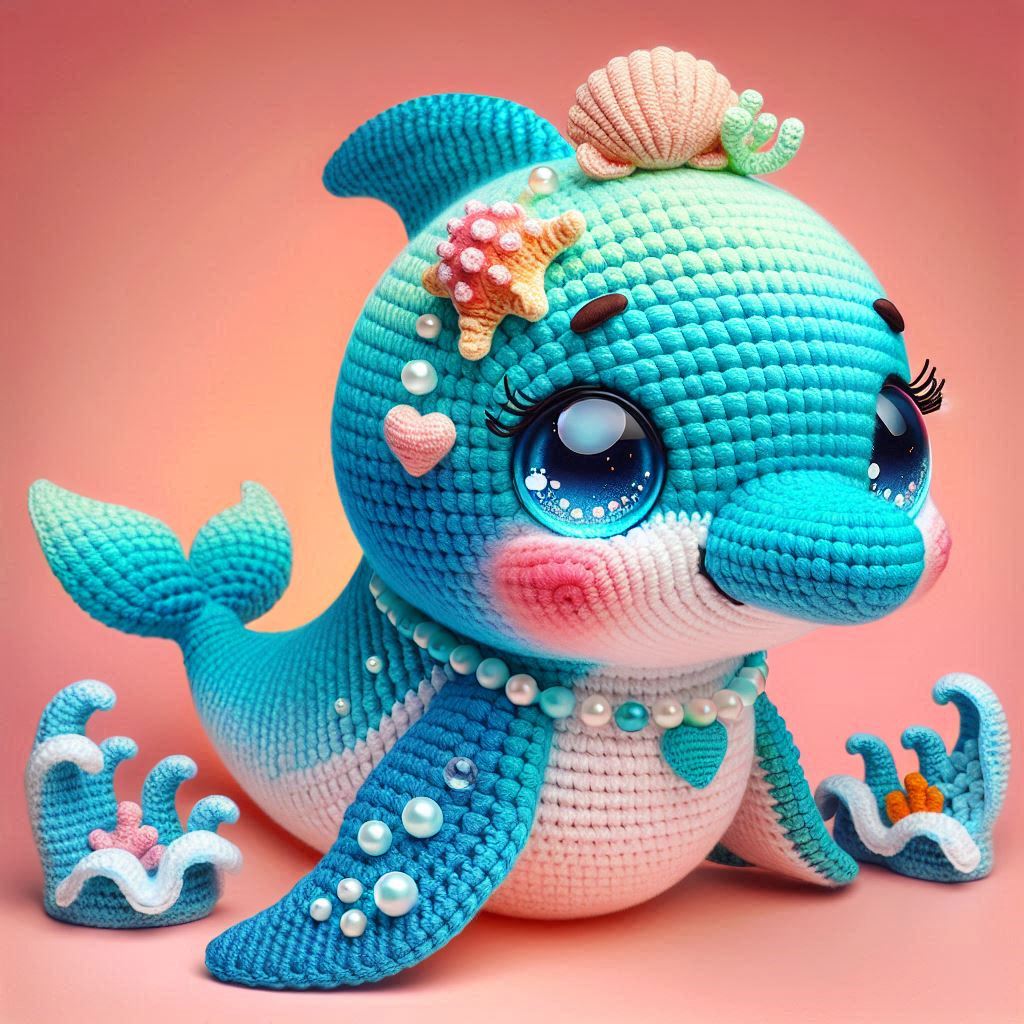 4 en 1 : Les quatre Dauphins de l’océan – Modèle de Crochet