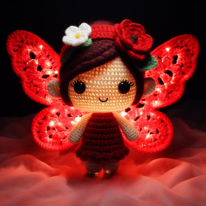 SOLDE FLASH 2 en 1: Veilleuses Féeriques – Modèle de Crochet