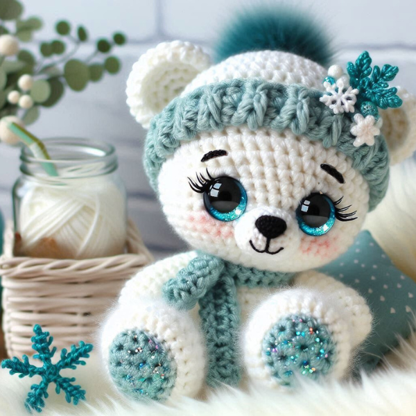 4 en 1: Ensemble Charme Hivernal – Modèle de Crochet