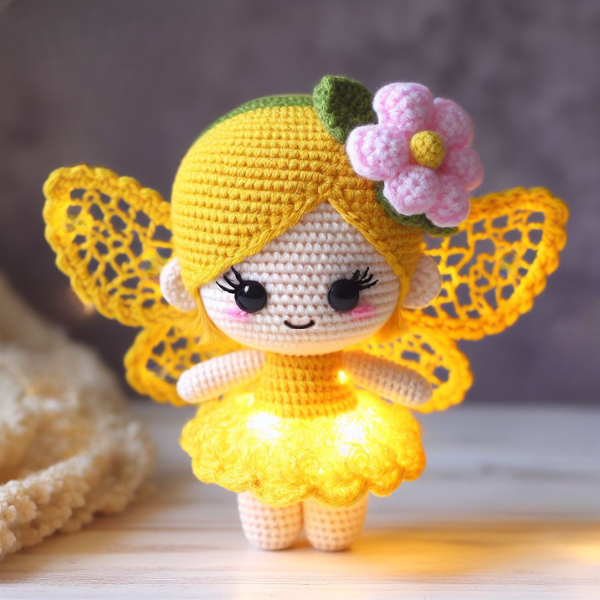 SOLDE FLASH 2 en 1: Veilleuses Féeriques – Modèle de Crochet