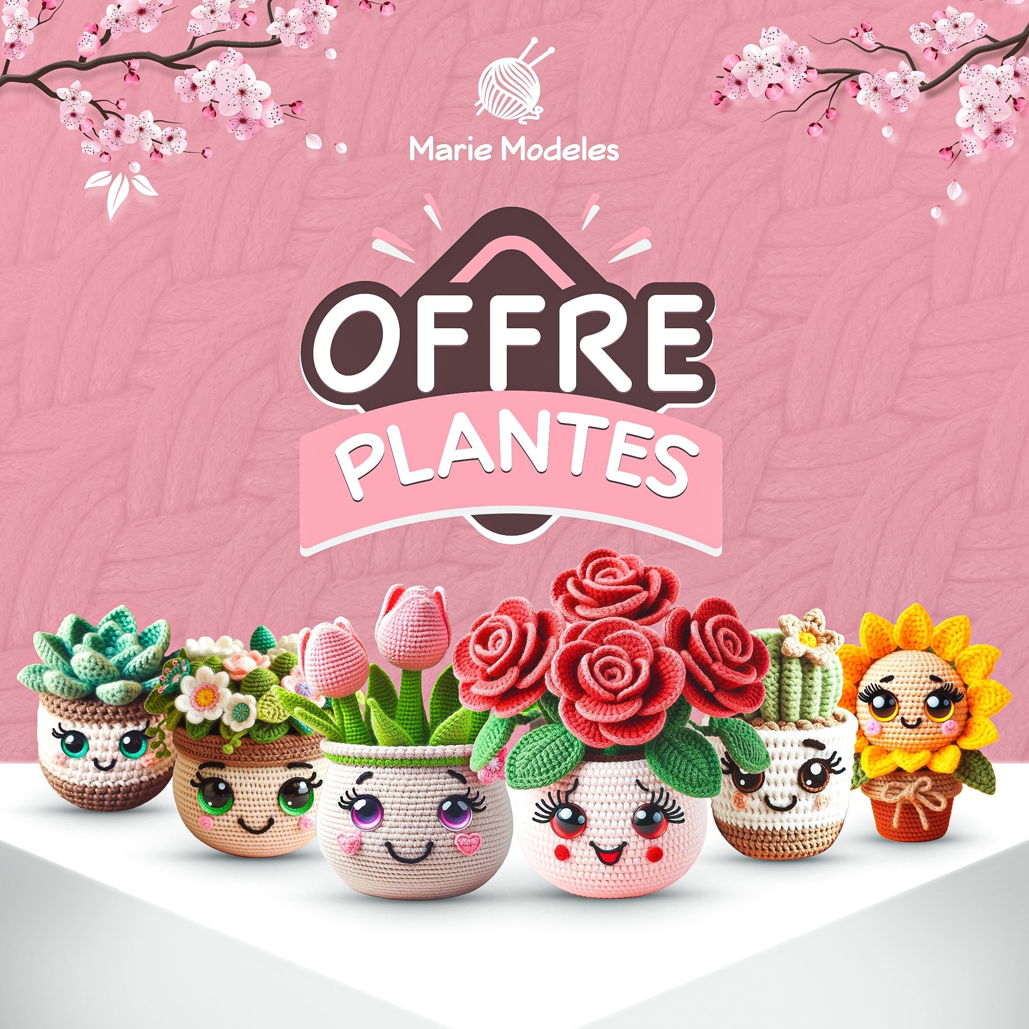 6 en 1 : Offre Plantes – Modèle de Crochet