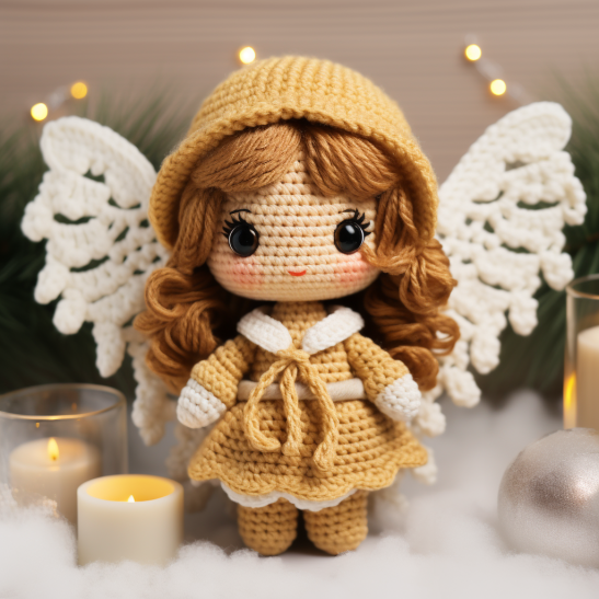 Ensemble d'Ange à Bascule – Modèle au Crochet